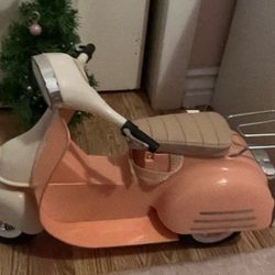 Motorcycle And Christmas Tree 