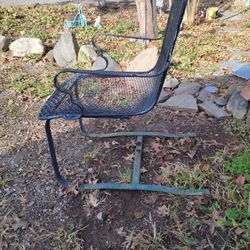 Antique Metal Spring Chair 