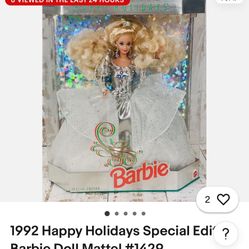 1992 Holiday Special Edition Barbie Doll