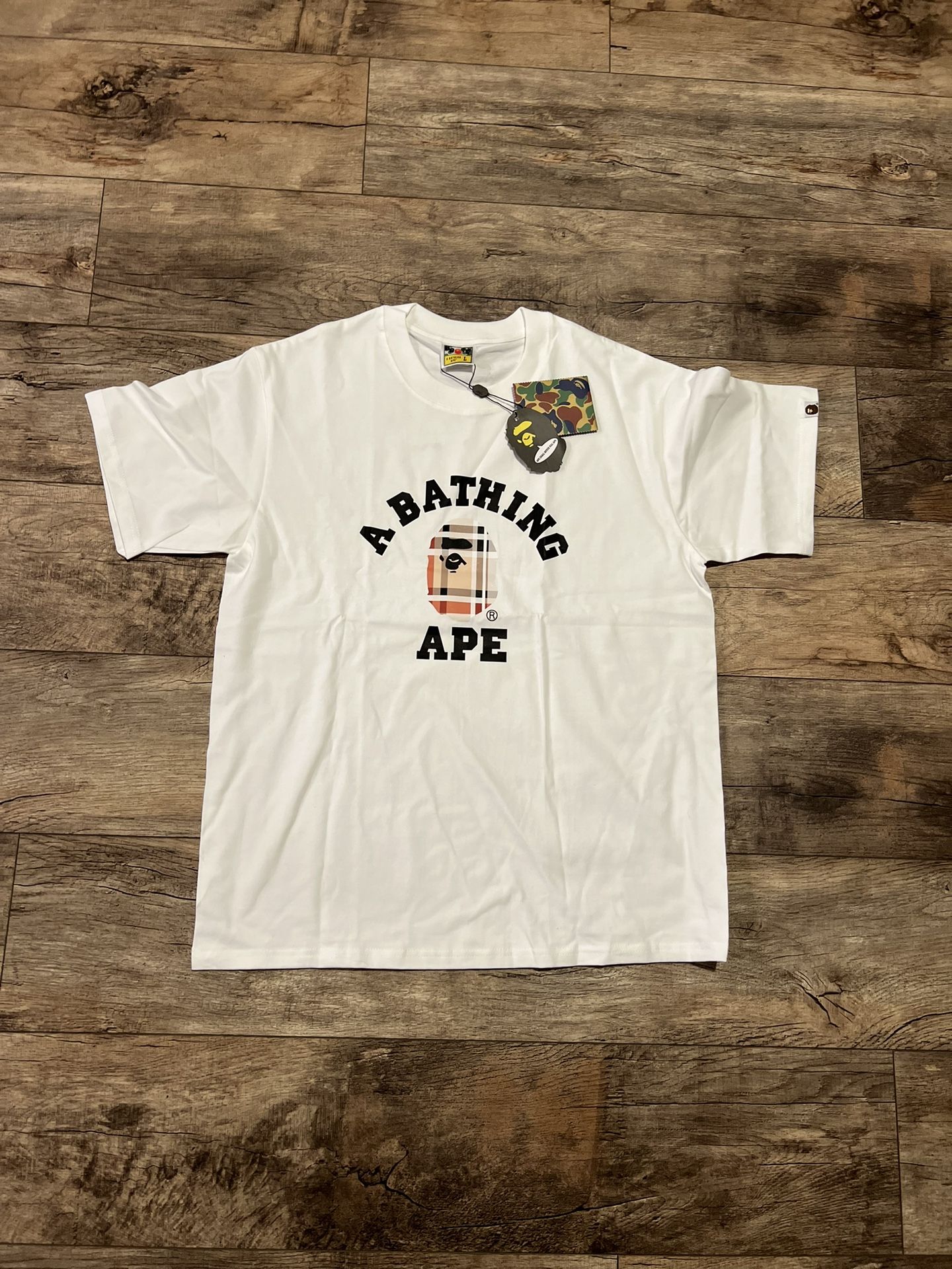 New Burberry X Bape Shirt Size XL