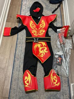 KIDS SIZE S (4-6) NINJA COSTUME