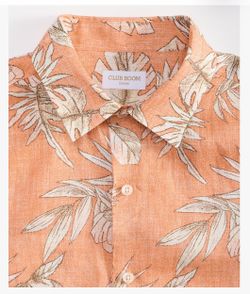 New 2XL Macy’s Club Room Luxury Tropical Print Button-Up Shirt