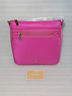 Michael Kors Designer Crossbody Bag Purse. New With Tags. Pink Silver. Women's Handbag. Authentic