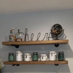 Rustic Wooden Shelves
