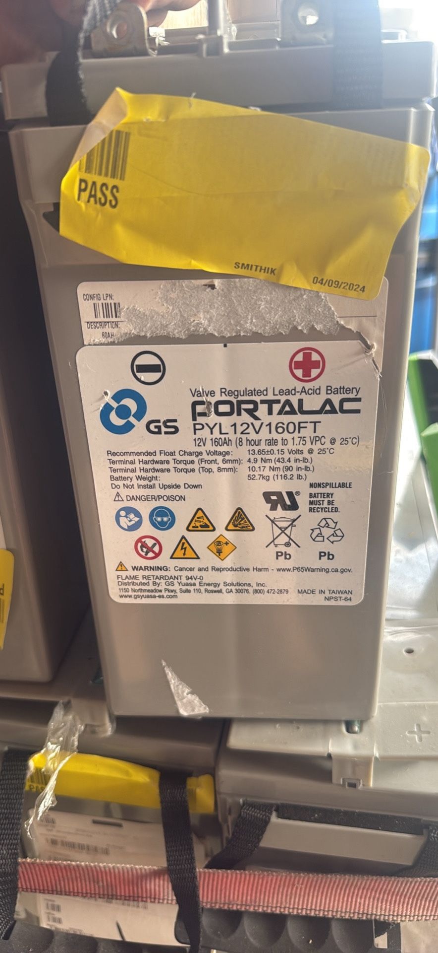 12 Volt Agm 160ah Batteries 