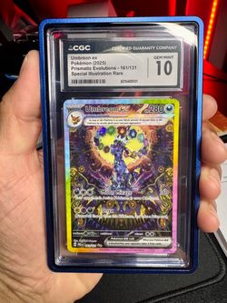 2025 Pokémon Umbreon Ex Pristmatic Evolutions SIR CGC 10