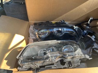 BMW e46 headlights fog lights grills