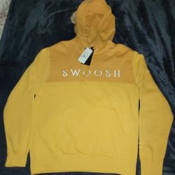 NIKE SWOOSH PULLOVER YELLOW SAMPLE HOODIE CU3915-010