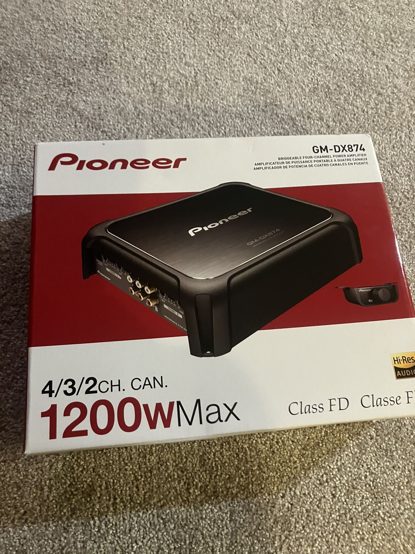 Pioneer 4 Way Channel 1200w AMP