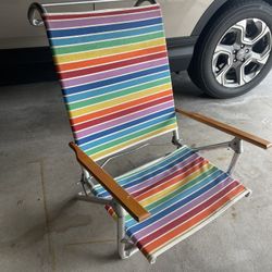 Vintage Summer Beach Chair 