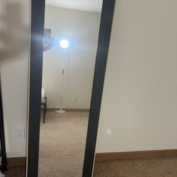 Black Stand Long Mirror 