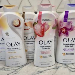 Olay body wash, all 22 fl oz. Great variety to try out or stock up. NEW