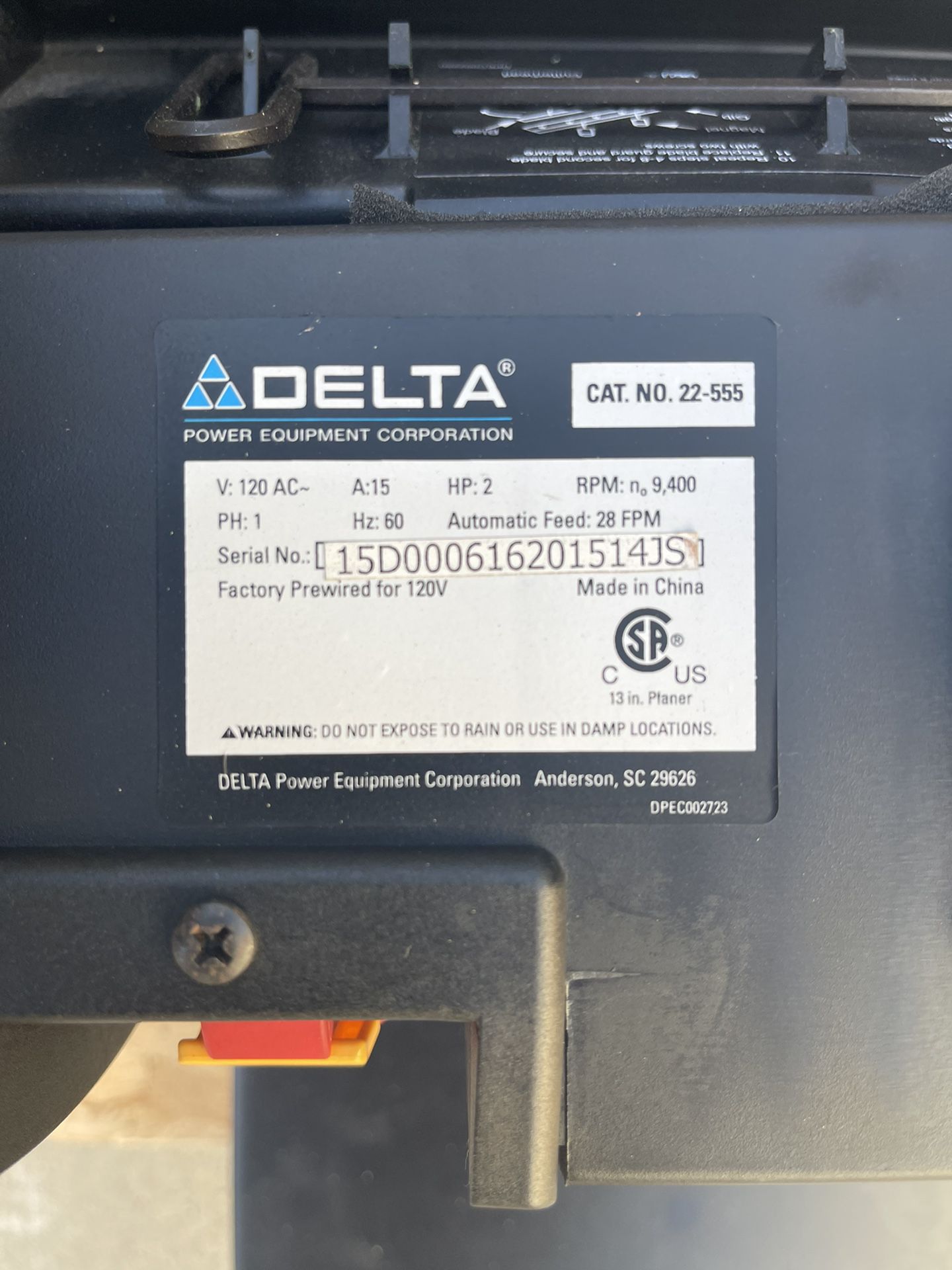 Delta 13”portable would thickness planer brand new** for Sale in Manhattan  Beach, CA OfferUp
