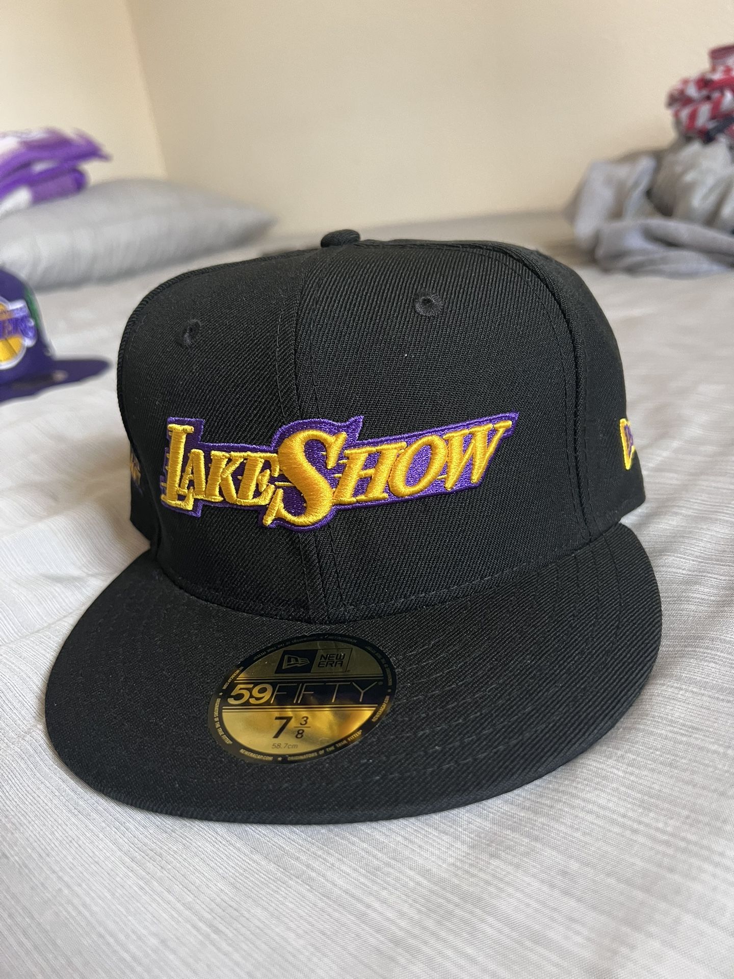 2 Lakers Hats Size 7 3/8 **check Out My Other Offers**