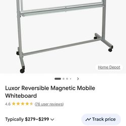 Luxor White Mobile Board