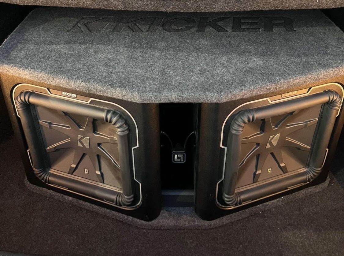 12” Kicker L7 Solar Baric Q Class Competition Subwoofers In Loaded Enclosure