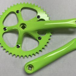 Shun 48T 170mm Crankset Neon Green / Neon Yellow