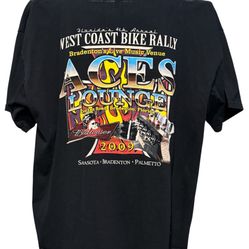 Florida's 4th annual West Coast Bike Rally. Ace’s Lounge 2009. Size 2XL