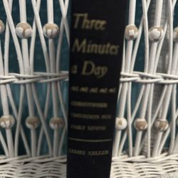 James Keller signed Book First Edition "Thee Minutes A Day "