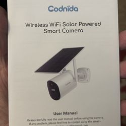 Brand new Codnida wireless Wi-Fi solar, powered smart camera