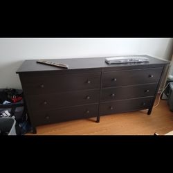 IKEA MALM 6-Drawer Dresser – Dark Brown/Black
