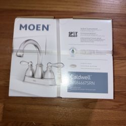 New in the box, Moen, Caldwell, bathroom faucet number WS84667SRN