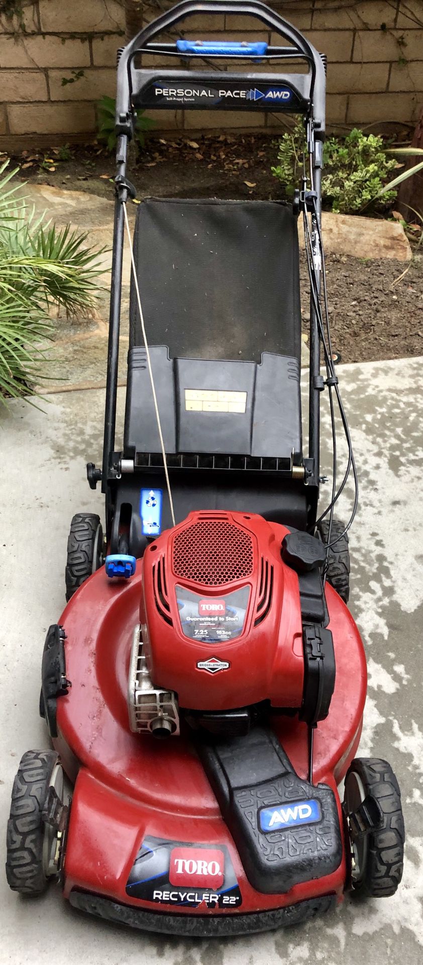 Lawn mower toro self propelled AWD personal pace great condition
