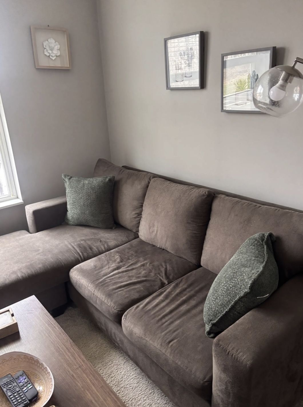 Brown Couch, Left Facing