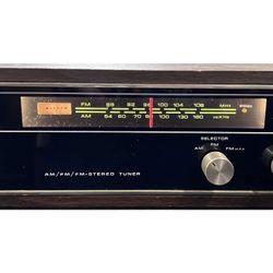 GENUINE OLSON RA-310 SOLID STATE STEREO RECEIVER/TUNER WOOD CASE TESTED VINTAGE
