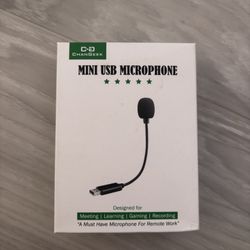 ChangEEK Mini USB Microphone – Plug & Play Mic for Meetings, Gaming & More