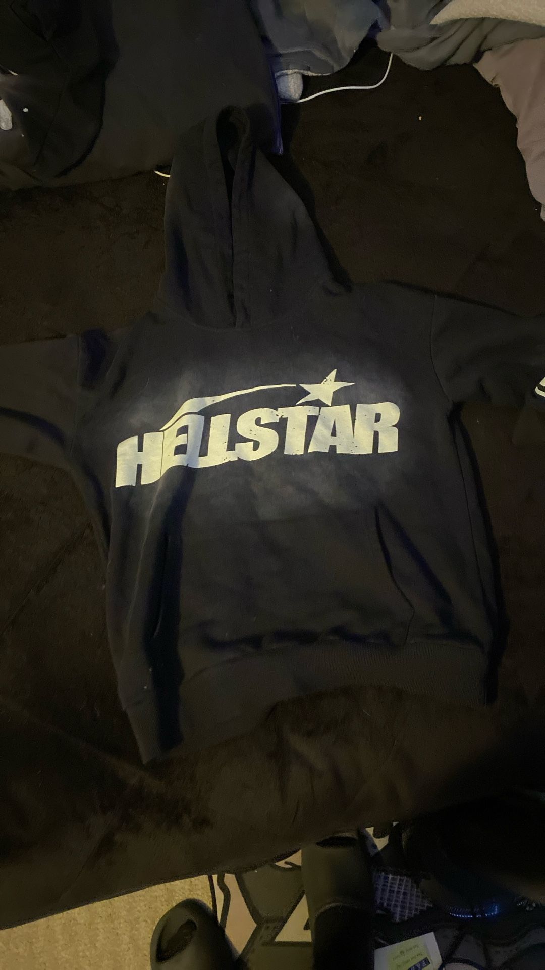 Hellstar Black hoodie mens small.