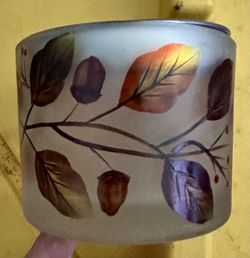 Glass Leaf Candle Burner