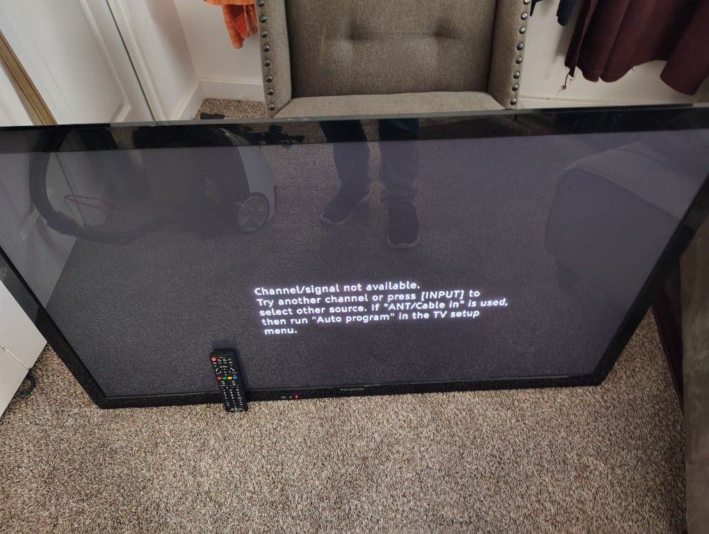 55" Plasma HDTV W/Remote