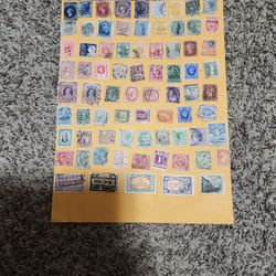 1 Sheet Mix Old Vixtoria Stamps Lot MB 009