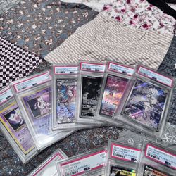 Pokemon PSA slabs LOT. Various grades 7’s & Higher