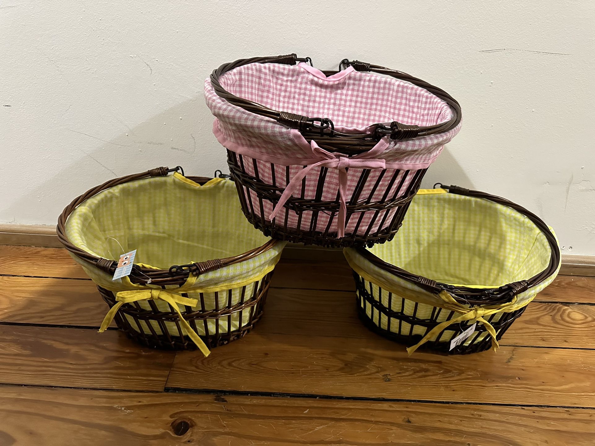 Wicker Basket for Storage with Handles