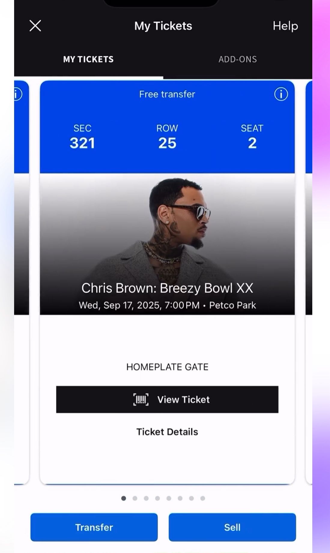 Two Chris Brown Tickets In San Diego 