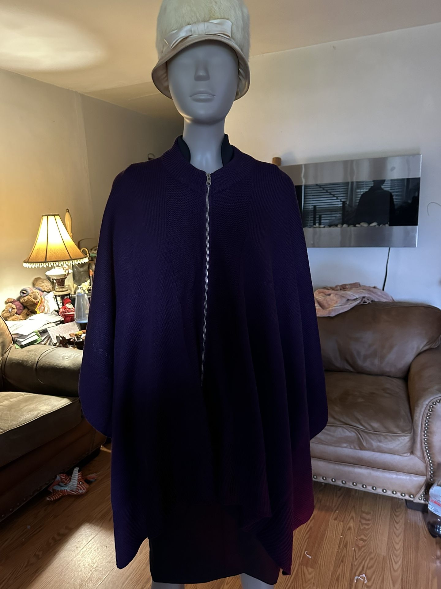 Beautiful new purple poncho