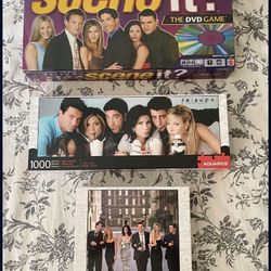 Friends Puzzle Bundle With Wall Decor And Board Game