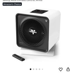 Vornado Velocity CUBE 5 OSC Whole Room Space Heater with 70º Oscillation, Remote Control, Vortex Heat Circulation, LED Touch Controls, 1-12 Hour Timer