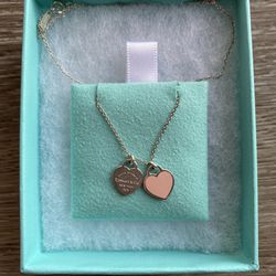 Tiffany & Co Pink Heart Necklace