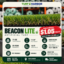 Artificial Turf | Artificial Grass | Zacate | Pasto Sintético $1.05/SQ FT