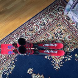 Alpina Kids Skis 99 Cm And Salomon Boots Kids Size 12 