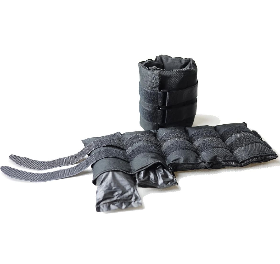 CAP Barbell Adjustable Ankle Weights |10-20lb Pair | Black 