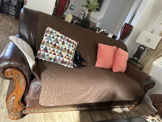 leather sofa