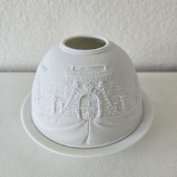 STARLIGHT Porcelain Dome Tealight Holder – Illuminated Artwork