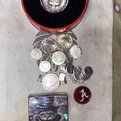 6 g colorized ultra proof Coca-Cola bottle cap with fractional silver