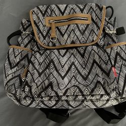 Skip Hop Diaper Bag - Black/white 