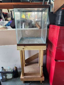 Fish aquarium and stand