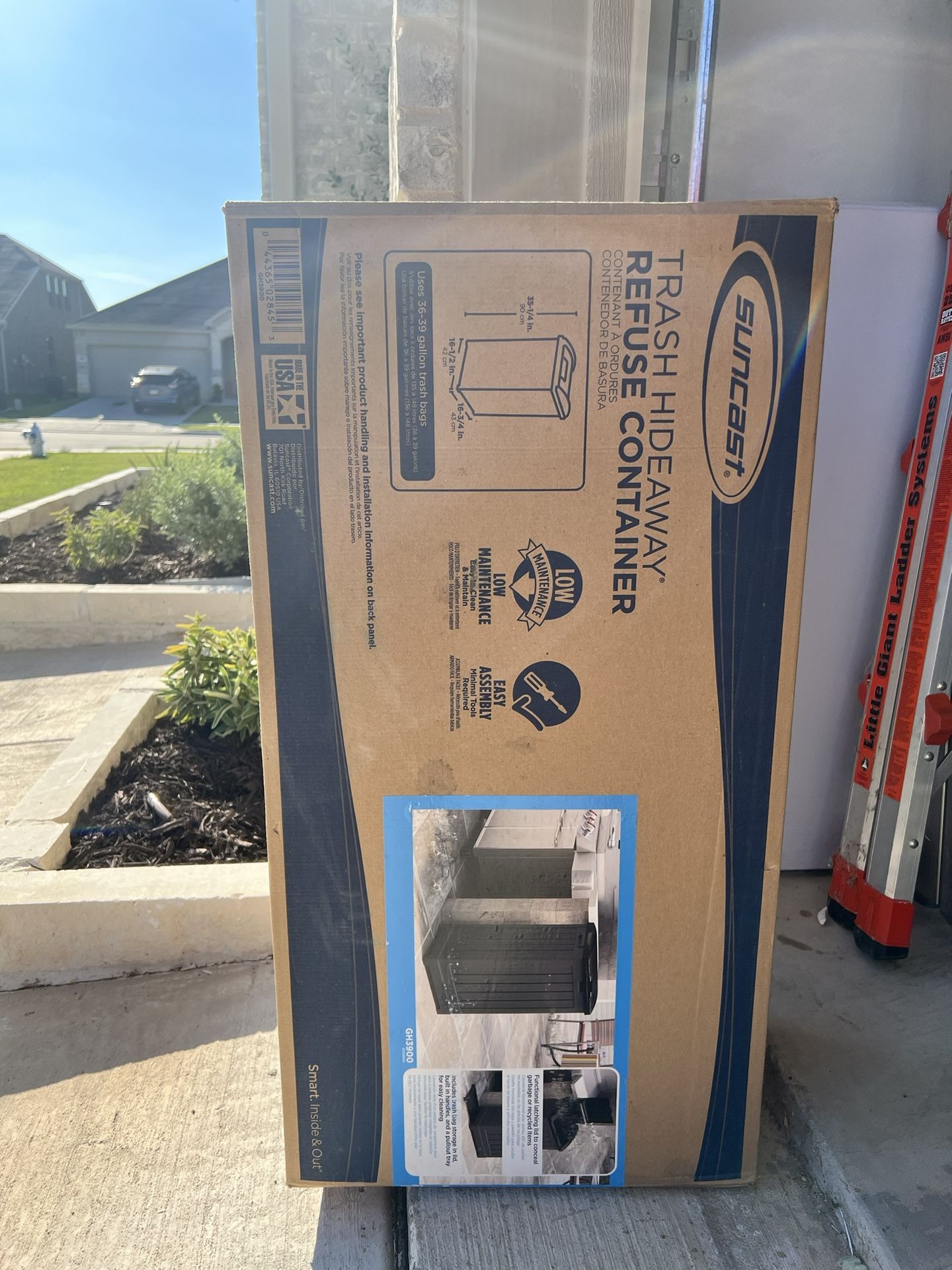 Suncast Outdoor Trash Can 36-39 Gallon